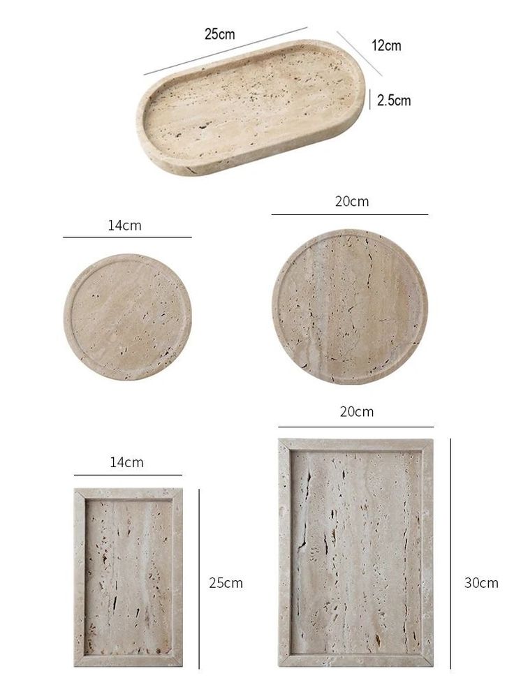 Travertine Stone Trays